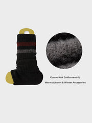 Women's warm cashmere wool slouch socks