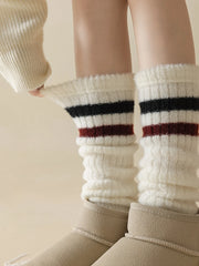 Women's warm cashmere wool slouch socks