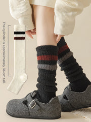 Women's warm cashmere wool slouch socks