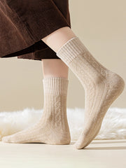 Women's Thick Lining Warm Mid Calf Socks