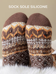 Women Socks Warm Winter Birthday Christmas Gifts for Women Soft Casual Hiking Socks Boho Style (Vintage Style)