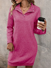 Women’s Long Sleeve Sweatshirt Dress