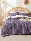 Boho Tufted Embroidery Comforter Set Soft Breathable 3 Piece Bedding Set