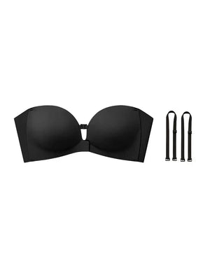 Women's Strapless Front Closure Push-Up Bra