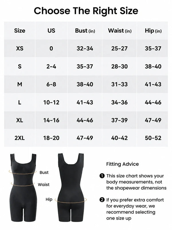 Back Pull Down Easy Bathroom Shaping Bodysuit | Tummy & Butt Contour Shapewear