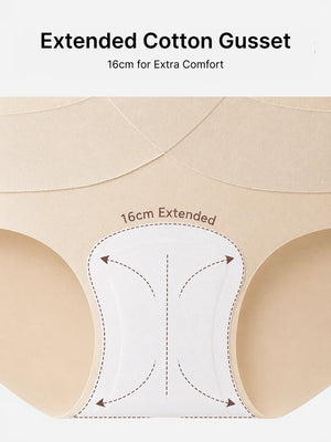 5-Pack Women's Seamless High Waist X-Shape Tummy Control Panties