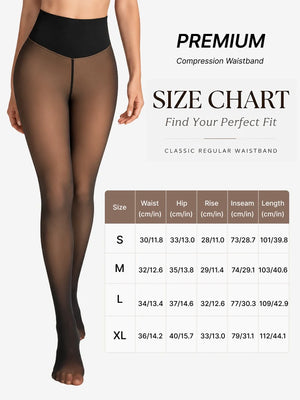MAGIC Bare-Leg Look Fleece Lined Tights