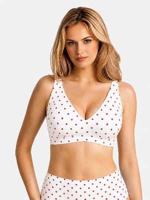 Wireless Comfortable  Push-Up Deep V Seamless Jelly Bra