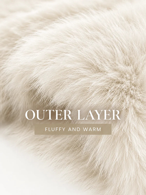 Oversized Waterfall Faux Fur Coat