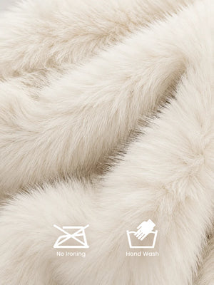 Oversized Waterfall Faux Fur Coat