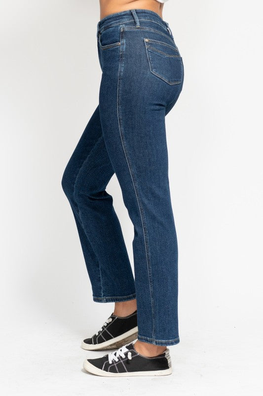 Judy Blue High Rise Tummy Control Classic Straight Jeans