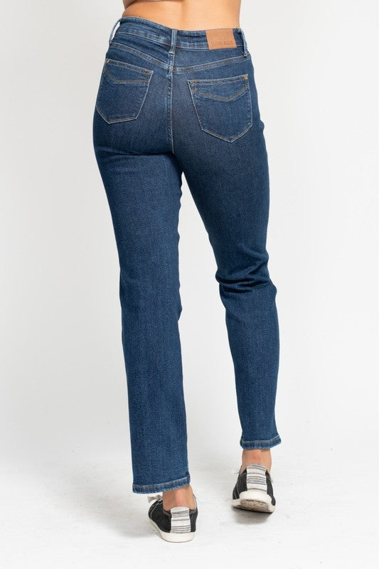 Judy Blue High Rise Tummy Control Classic Straight Jeans