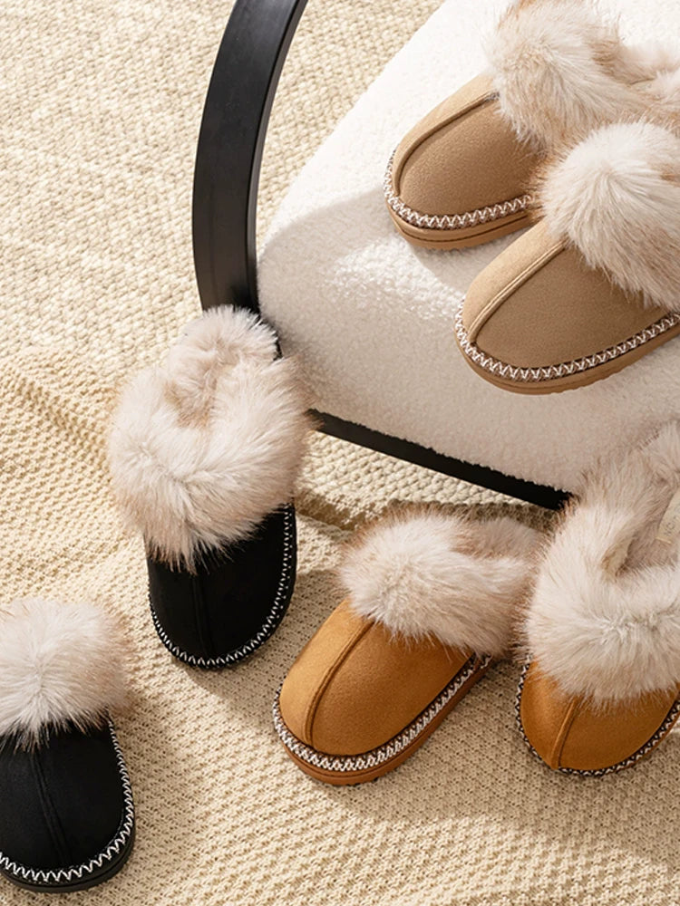 Women's Non-Slip Plush Slippers
