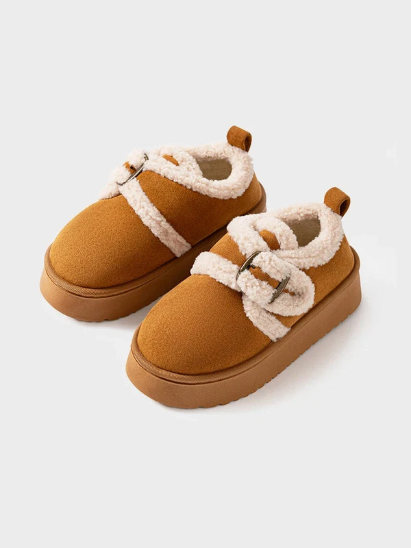 Women's Platform Birkenstocks with Faux Fur Lining