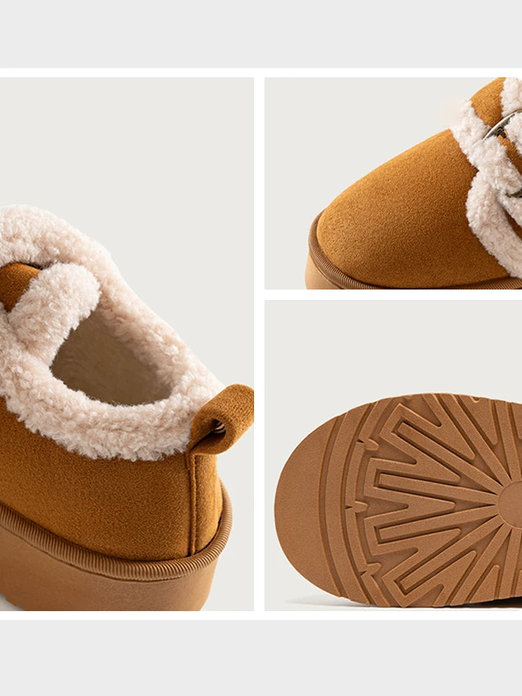 Women's Platform Birkenstocks with Faux Fur Lining