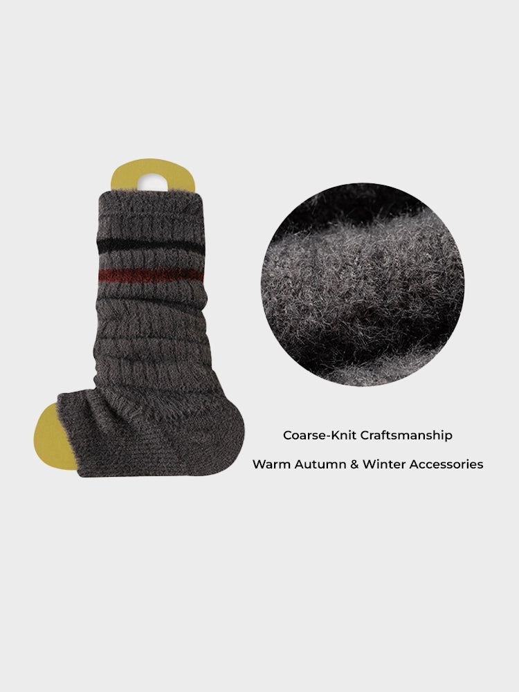 Women's warm cashmere wool slouch socks