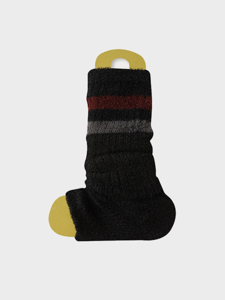 Women's warm cashmere wool slouch socks
