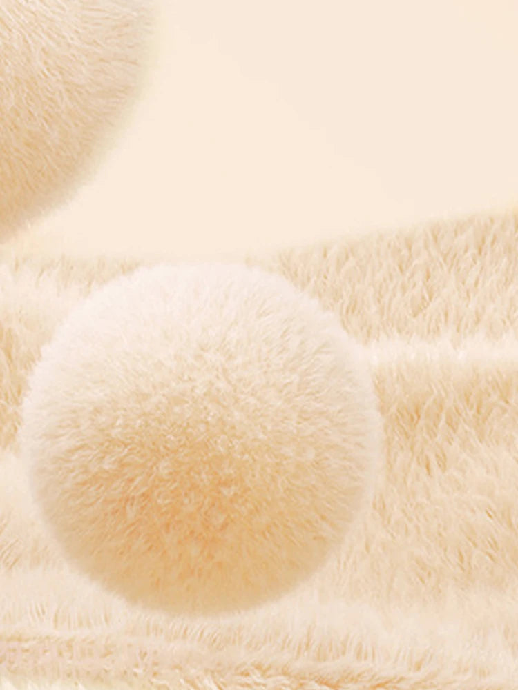 Womens Thick  Lined Non-Slip Socks Indoor Floor