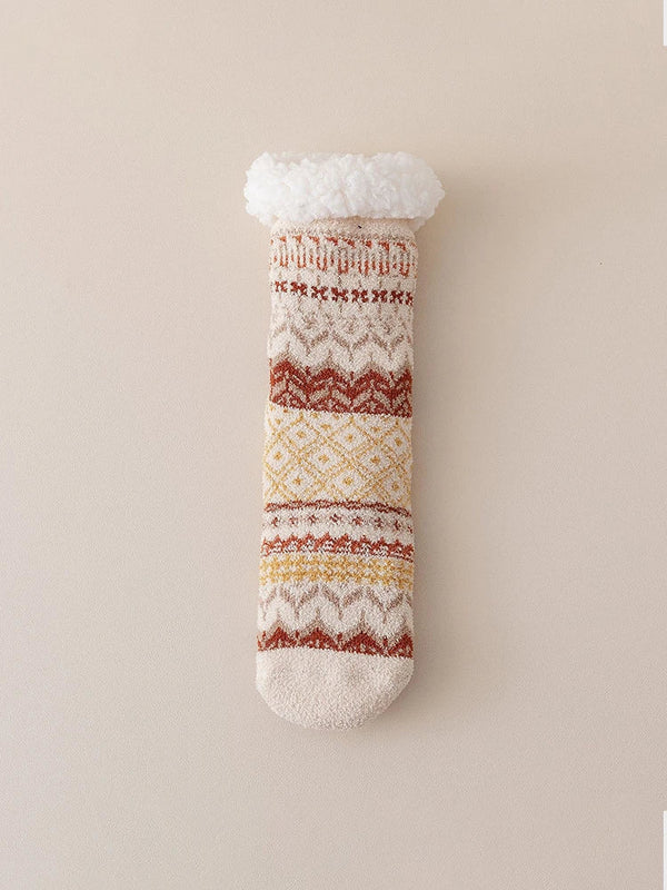 Women Socks Warm Winter Birthday Christmas Gifts for Women Soft Casual Hiking Socks Boho Style (Vintage Style)