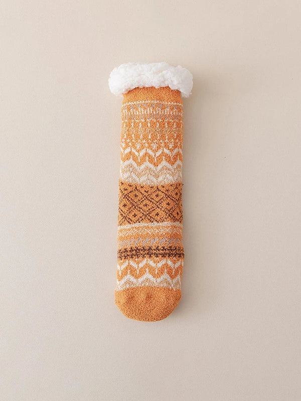 Women Socks Warm Winter Birthday Christmas Gifts for Women Soft Casual Hiking Socks Boho Style (Vintage Style)