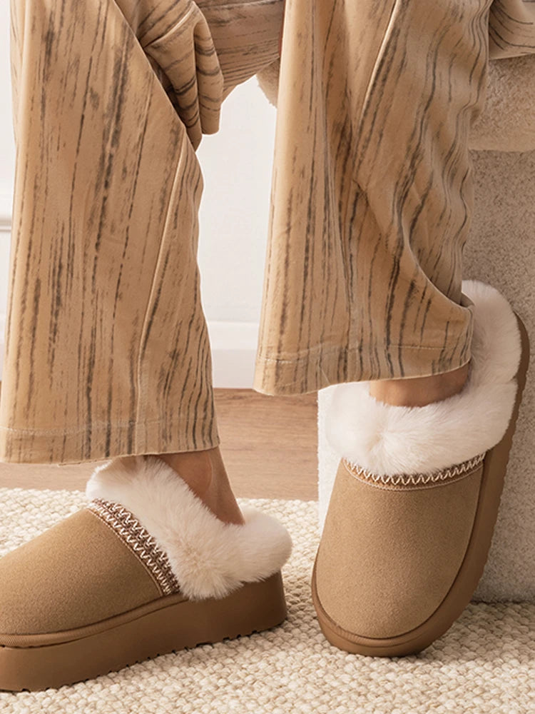 Women's plush slippers