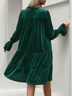 Women’s Velvet Long Sleeve Dress
