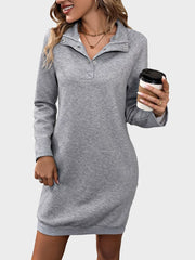 Women’s Long Sleeve Sweatshirt Dress