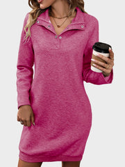 Women’s Long Sleeve Sweatshirt Dress