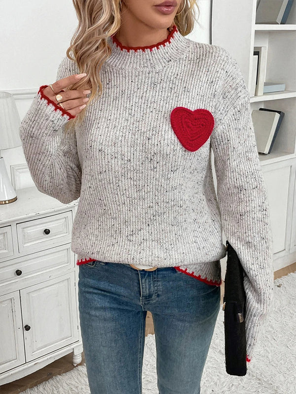 Womens Wool Pullover Loose Chunky Knit Jumper