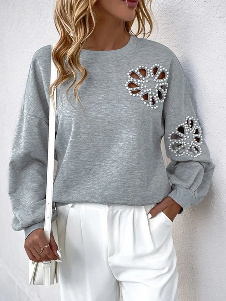 Womens Flower Sweatshirt