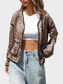 Women's Leopard Cardigan Sweater V Neck Cardigan