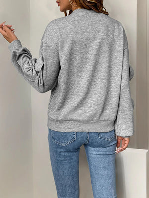 Womens Bow Lightweight Sweatshirt