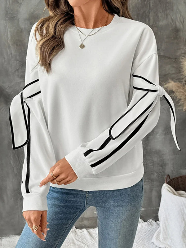 Womens Bow Lightweight Sweatshirt