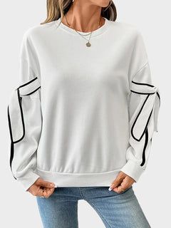 Womens Bow Lightweight Sweatshirt