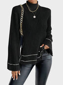 Casual Colorblock Knitted Sweater