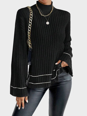 Casual Colorblock Knitted Sweater