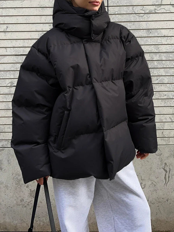 Womens Hooded Quilted Puffer Jacket