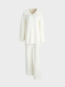 Half-Zip Knit Sweater Coordinated Set
