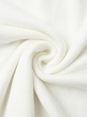 Women‘s Solid Color Round Neck Knit Sweater