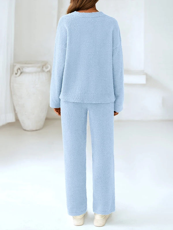 Women’s 2-Piece Sweater Lounge Pajama Set