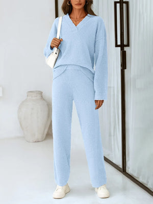 Women’s 2-Piece Sweater Lounge Pajama Set