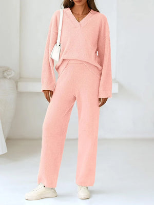 Women’s 2-Piece Sweater Lounge Pajama Set