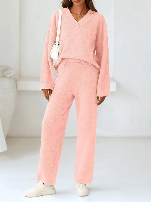 Women’s 2-Piece Sweater Lounge Pajama Set