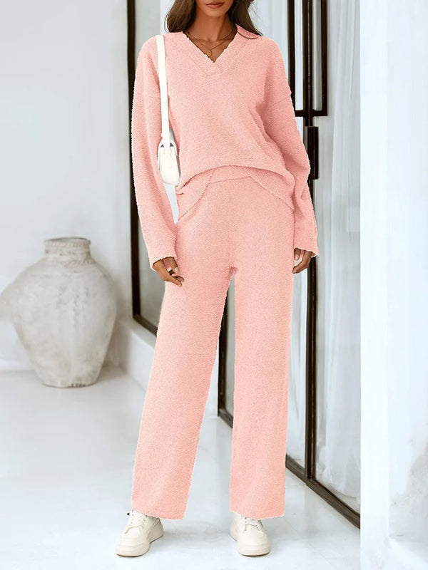 Women’s 2-Piece Sweater Lounge Pajama Set