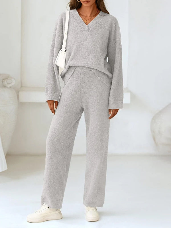Women’s 2-Piece Sweater Lounge Pajama Set