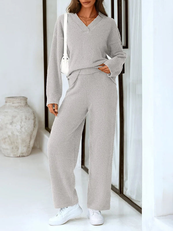 Women’s 2-Piece Sweater Lounge Pajama Set