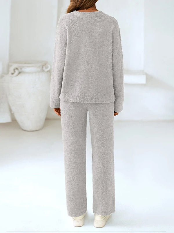 Women’s 2-Piece Sweater Lounge Pajama Set