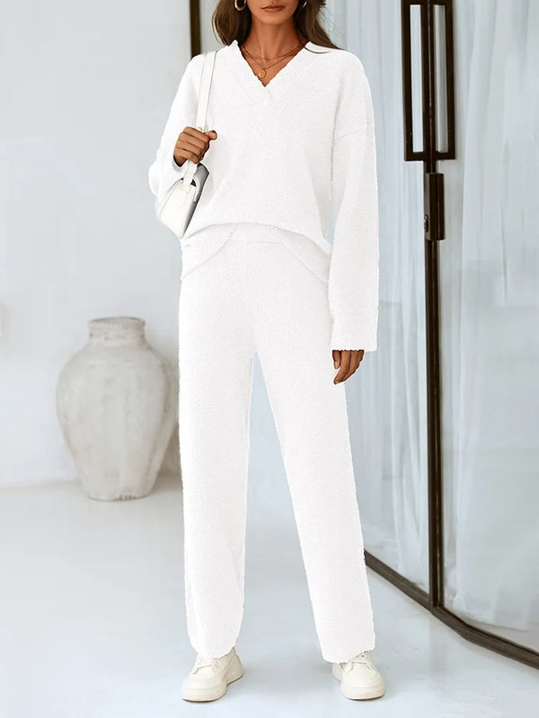 Women’s 2-Piece Sweater Lounge Pajama Set