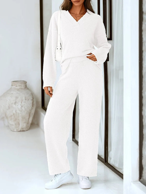 Women’s 2-Piece Sweater Lounge Pajama Set