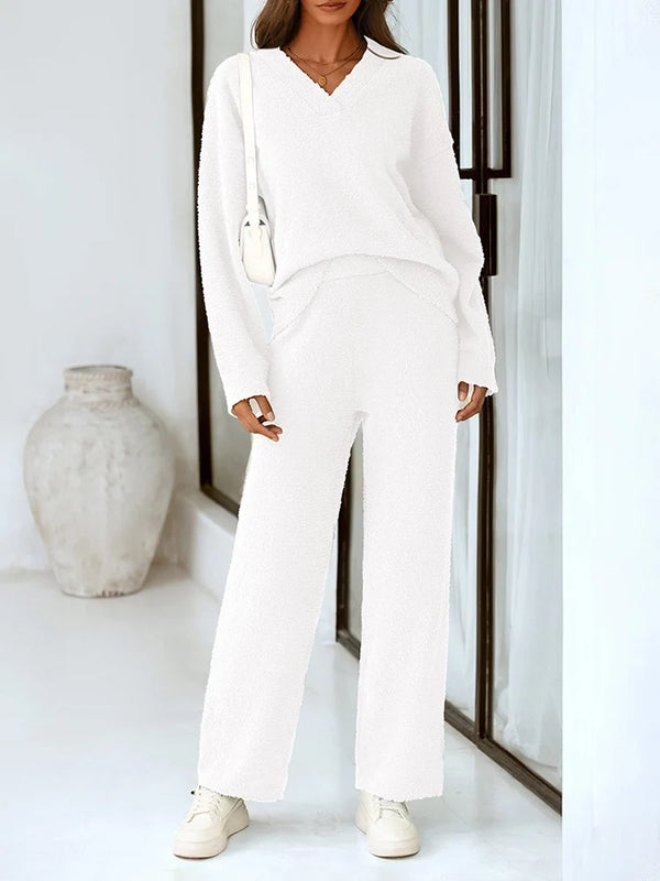 Women’s 2-Piece Sweater Lounge Pajama Set